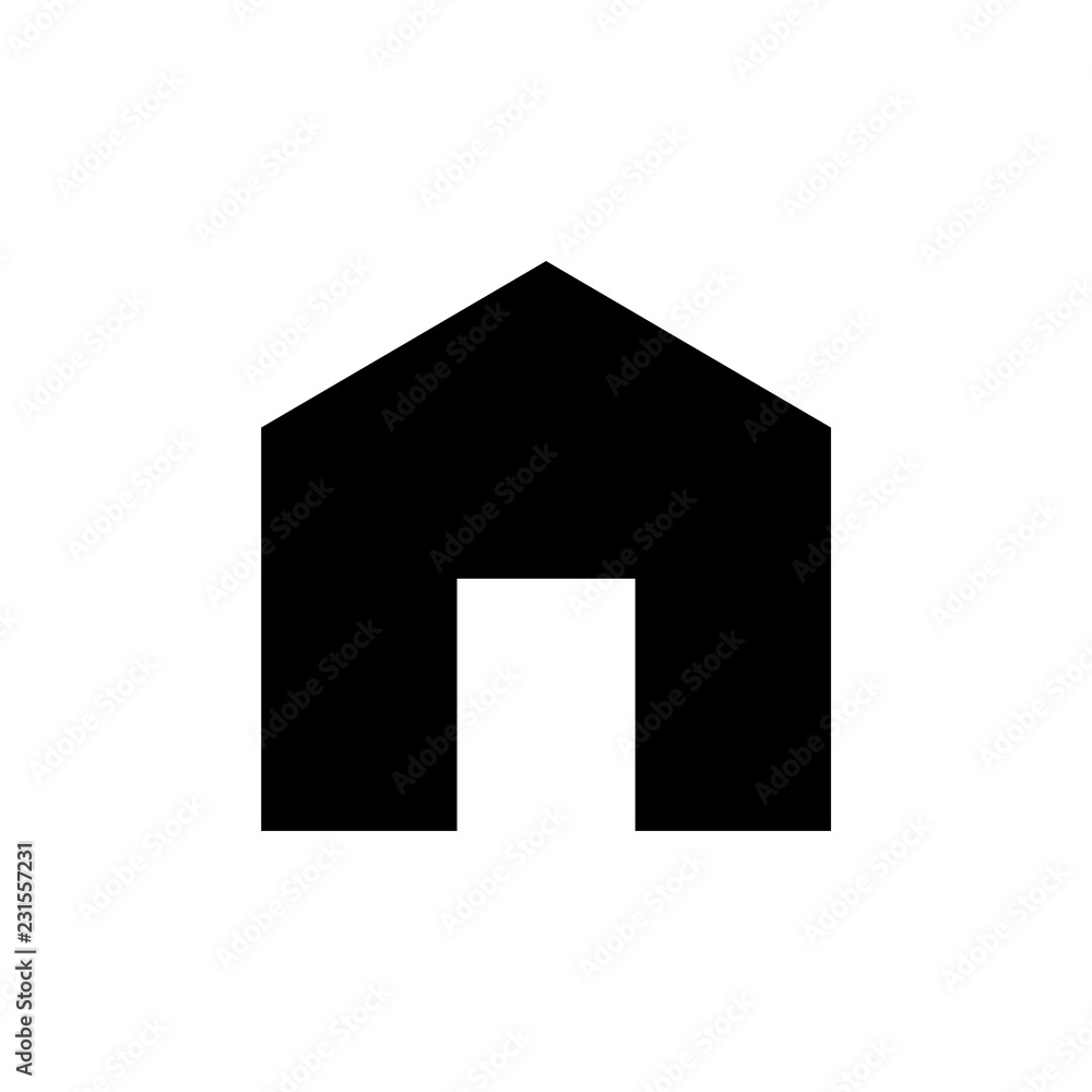 Home icon simple flat style vector illustration Home icon simple flat style vector illustration
