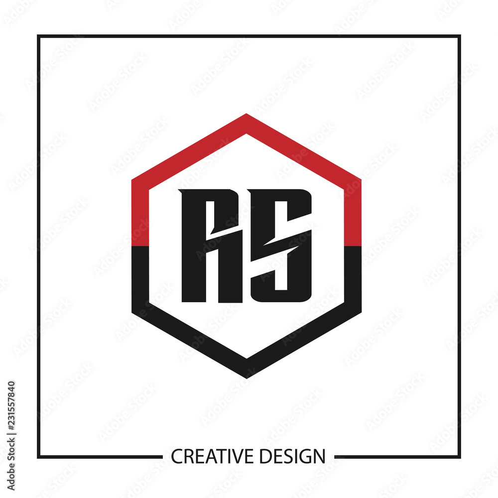 Initial Letter RS Logo Template Design Vector Illustration