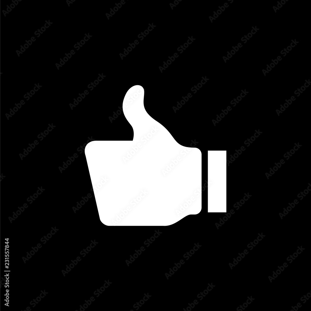 Thumb up symbol, finger up icon vector illustration Thumb up symbol, finger up icon vector illustration