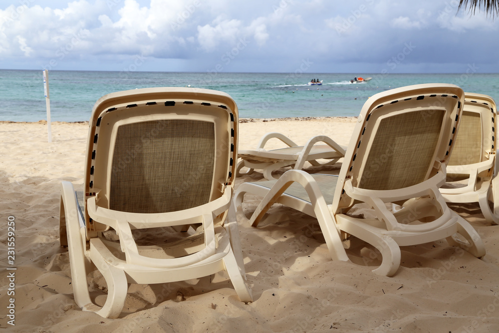 Summer. Beach chairs, chairs on the beach. Summer. Beach chairs, chairs on the beach.