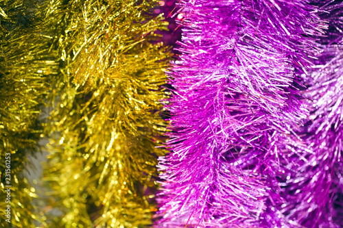 Christmas tinsel background
