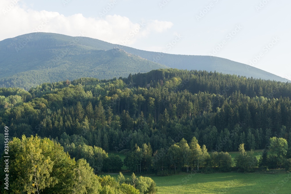 View from the hills. Jesenniky, Czech Republic