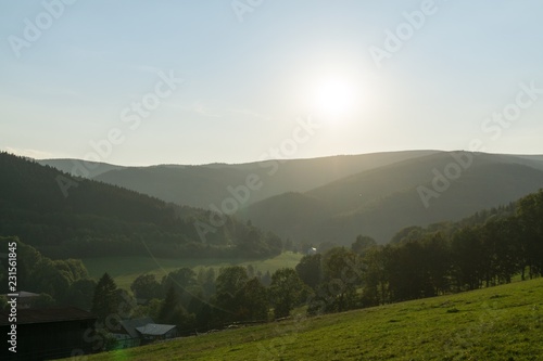 View from the hills. Jesenniky, Czech Republic