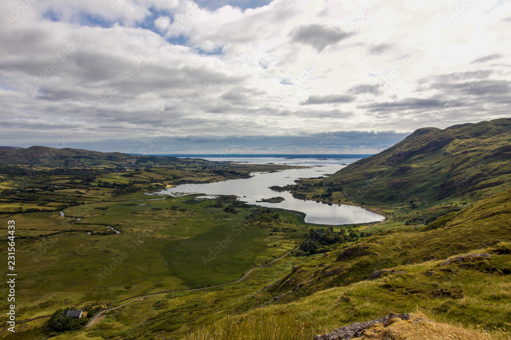 Panoramic View of Lough Na fooey, County Galway, Ireland Panoramic View of Lough Na fooey, County Galway, Ireland