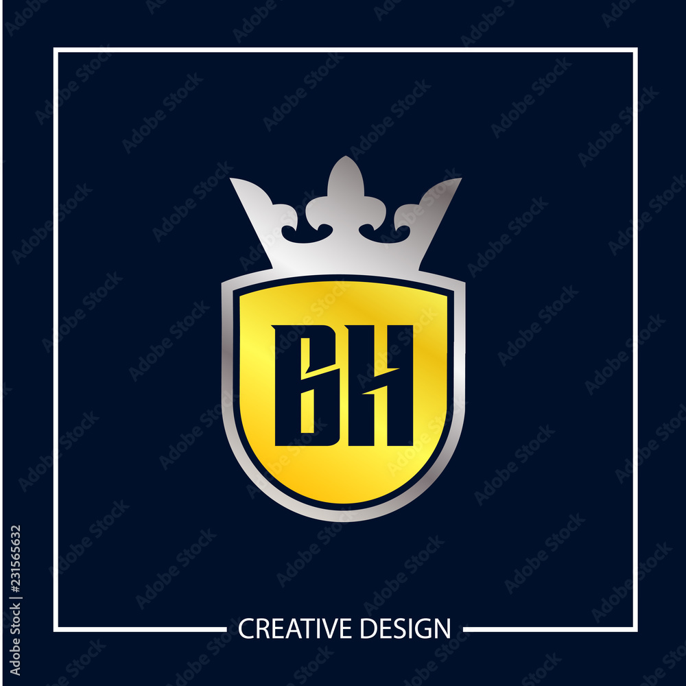 Initial Letter BH Logo Template Design Vector Illustration Initial Letter BH Logo Template Design Vector Illustration