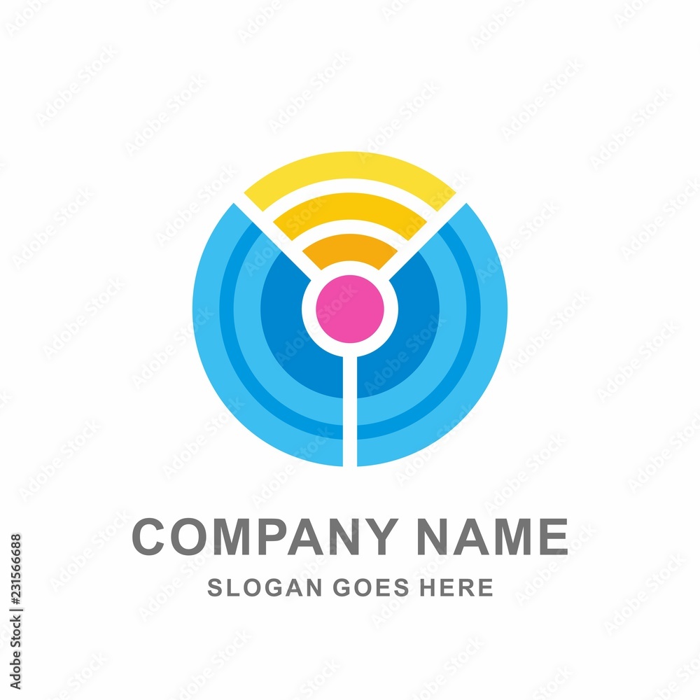 Signal Maps Location Circle Dots Link Connection Technology Computer Business Company Stock Vector Logo Design Template Signal Maps Location Circle Dots Link Connection Technology Computer Business Company Stock Vector Logo Design Template