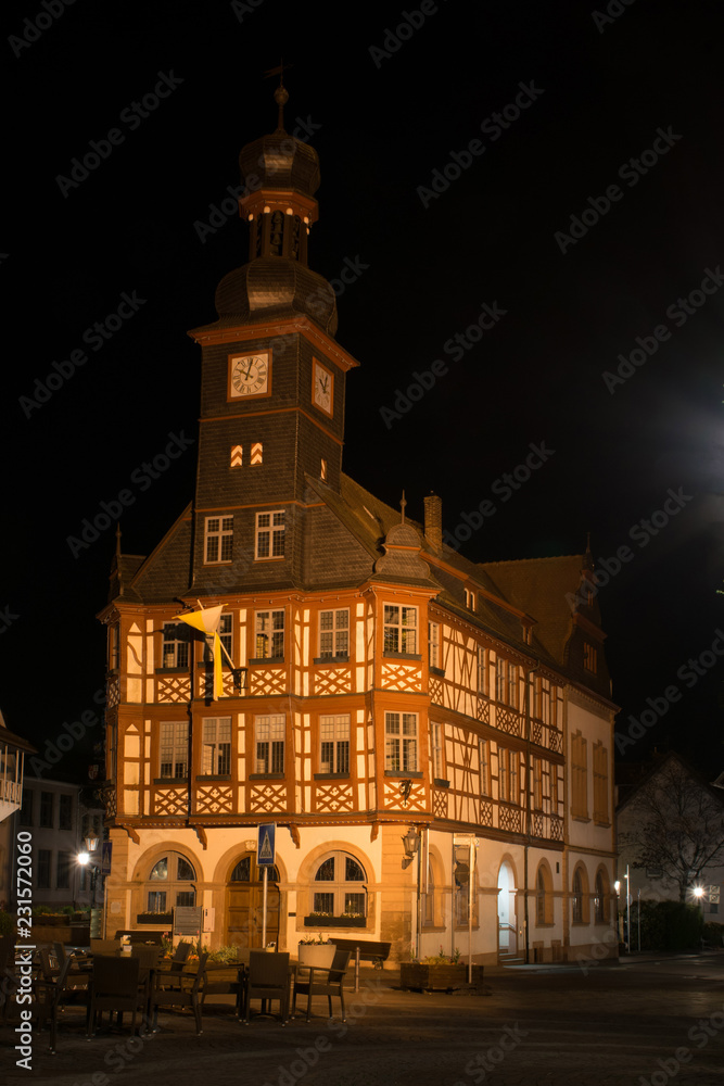 Das Alte Rathaus in Lorsch, Bergstraße, Hessen, Deutschland 
