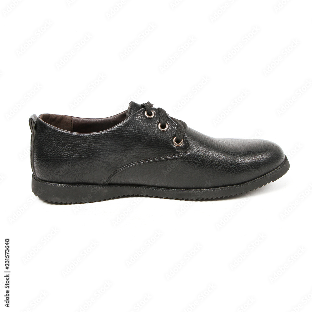 Office leathers man shoes isolated on white Office leathers man shoes isolated on white