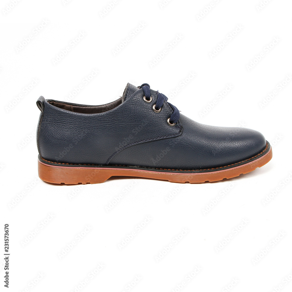 Office leathers man shoes isolated on white Office leathers man shoes isolated on white