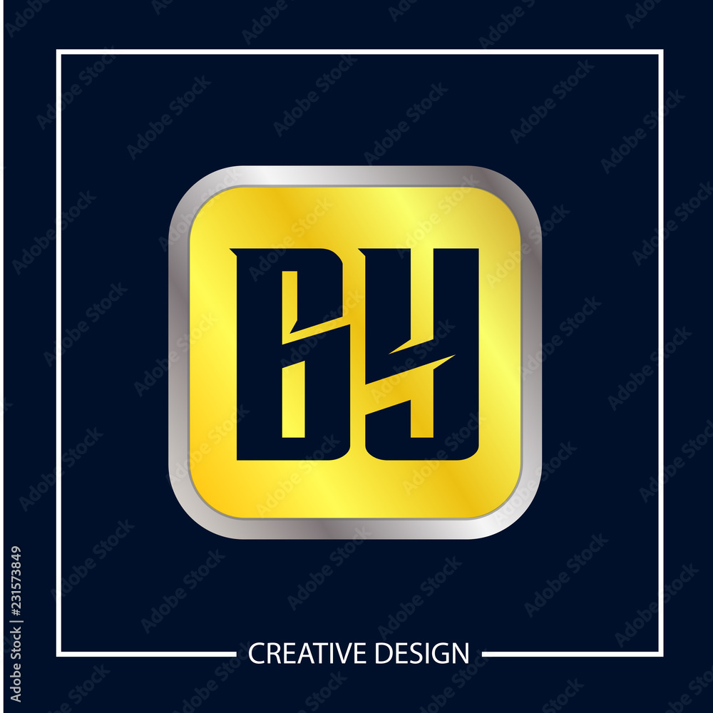 Initial Letter BY Logo Template Design Vector Illustration Initial Letter BY Logo Template Design Vector Illustration