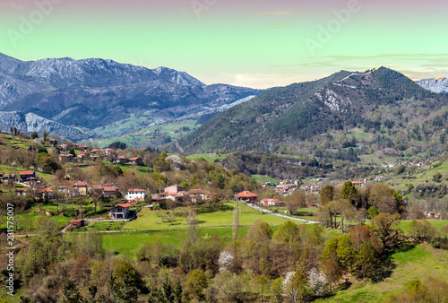 Mountains of Asturias in Spain