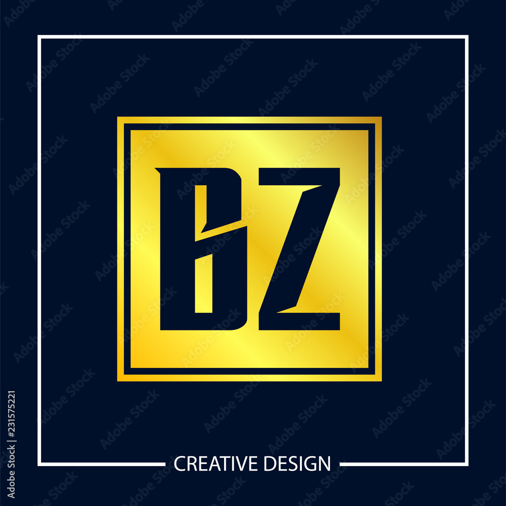 Initial Letter BZ Logo Template Design Vector Illustration Initial Letter BZ Logo Template Design Vector Illustration
