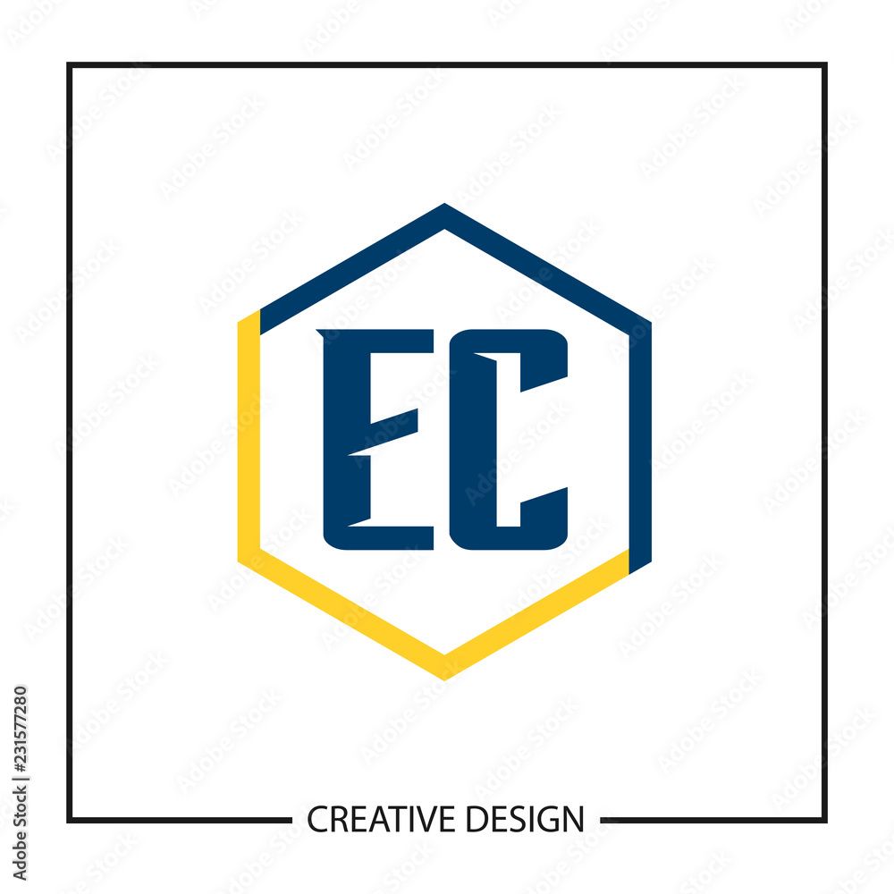Initial Letter EC Logo Template Design Vector Illustration Initial Letter EC Logo Template Design Vector Illustration