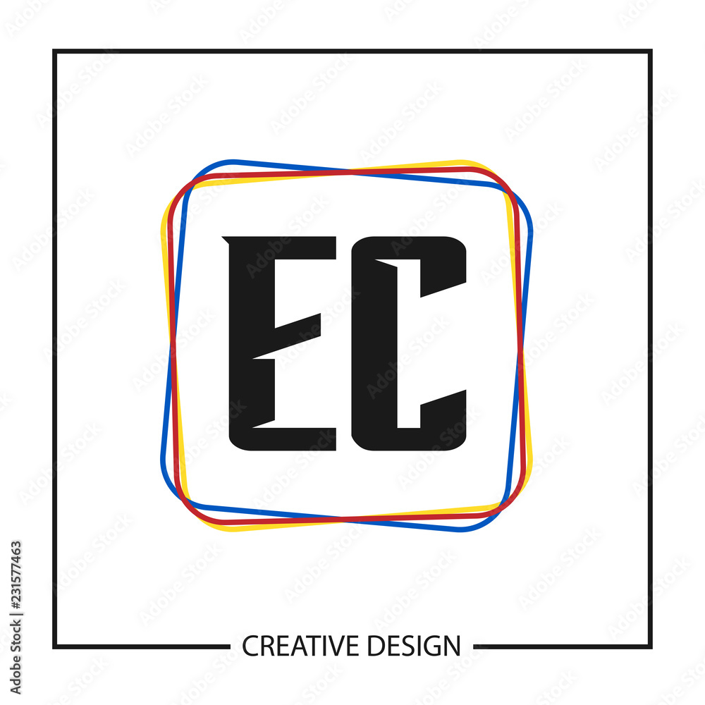 Initial Letter EC Logo Template Design Vector Illustration Initial Letter EC Logo Template Design Vector Illustration