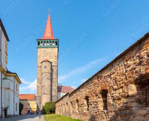 Valdice Gate, or Valdicka brana, and historical town fortification in Jicin, Czech Republic. photo