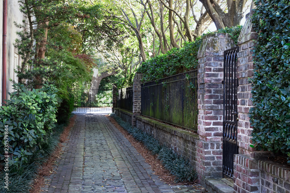 alley in downtown Charleston, South Carolina alley in downtown Charleston, South Carolina