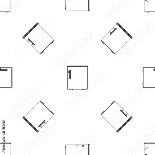 Small fridge pattern seamless vector repeat geometric for any web design