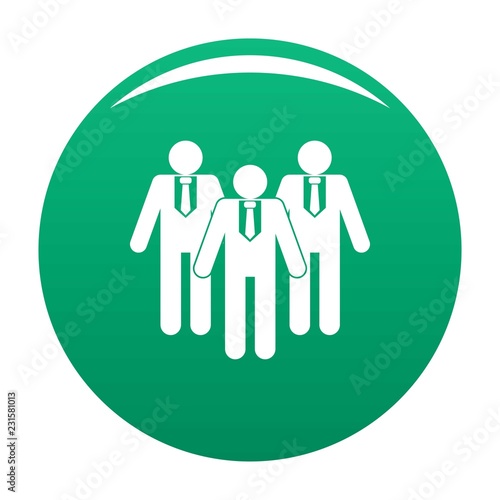 Board directors icon. Simple illustration of board directors vector icon for any design green