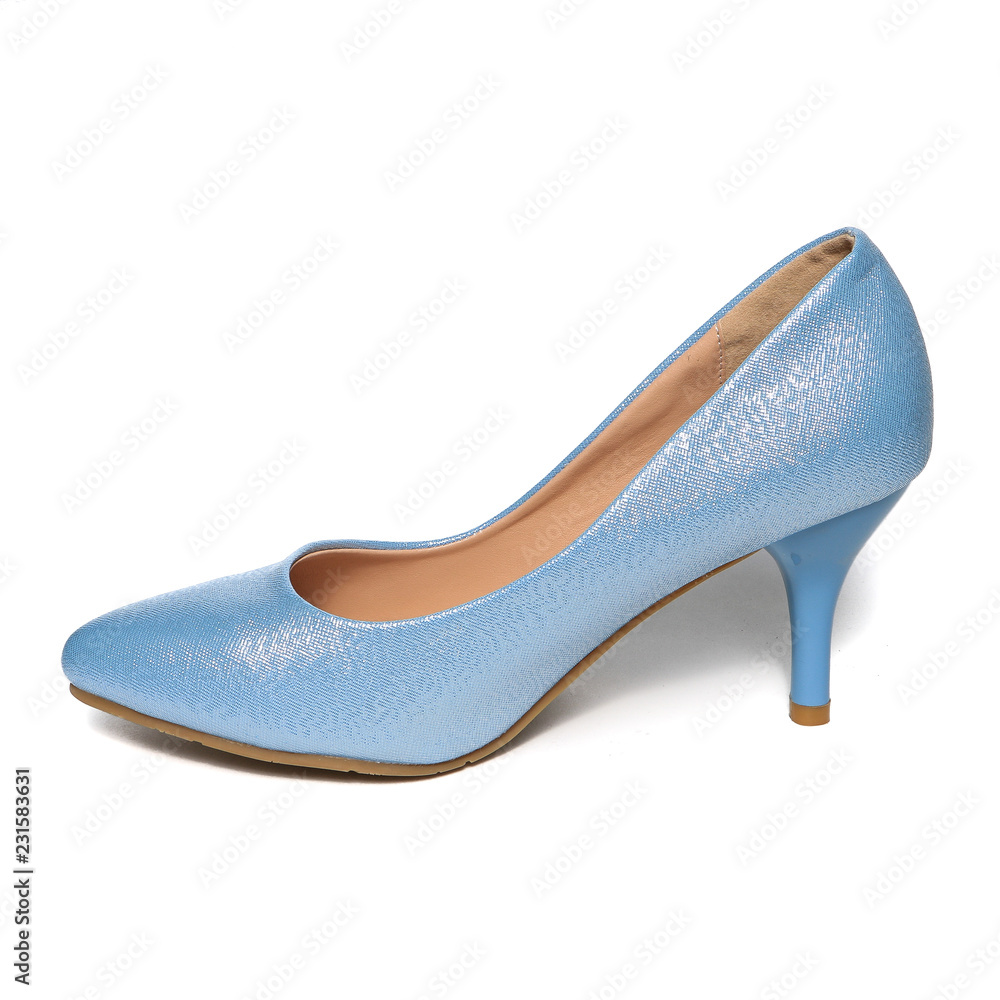 Women's toe and platform shoes isolated on white background Women's toe and platform shoes isolated on white background