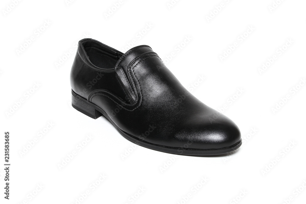 Office leathers man shoes isolated on white Office leathers man shoes isolated on white