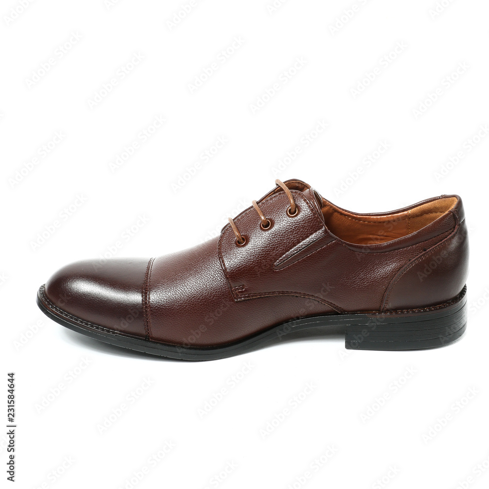 Office leathers man shoes isolated on white Office leathers man shoes isolated on white