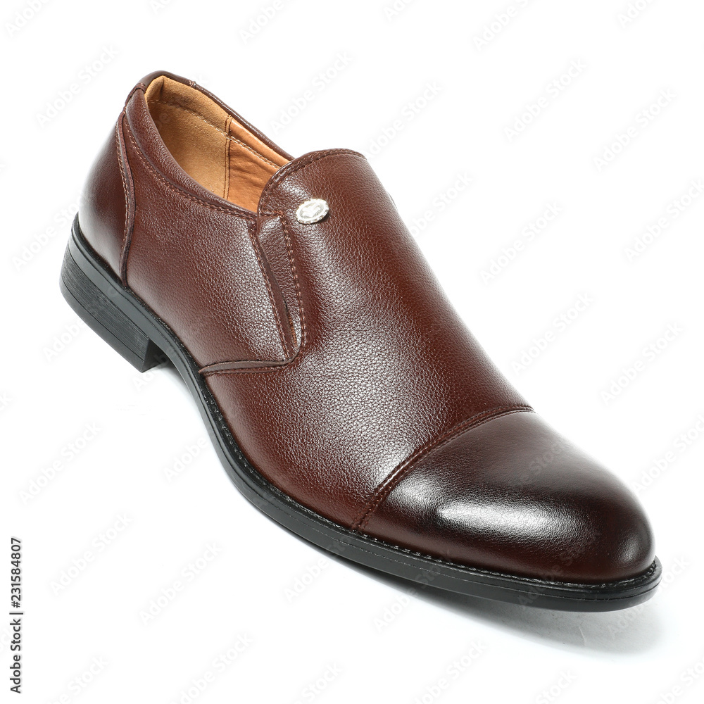 Office leathers man shoes isolated on white Office leathers man shoes isolated on white