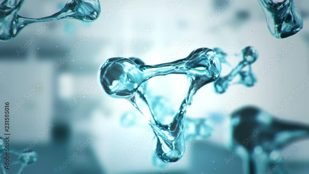 Animation of rotation DNA helix or molecule from glass and crystal and chemical formulas on backdrop. Animation of seamless loop. Animation of rotation DNA helix or molecule from glass and crystal and chemical formulas on backdrop. Animation of seamless loop.