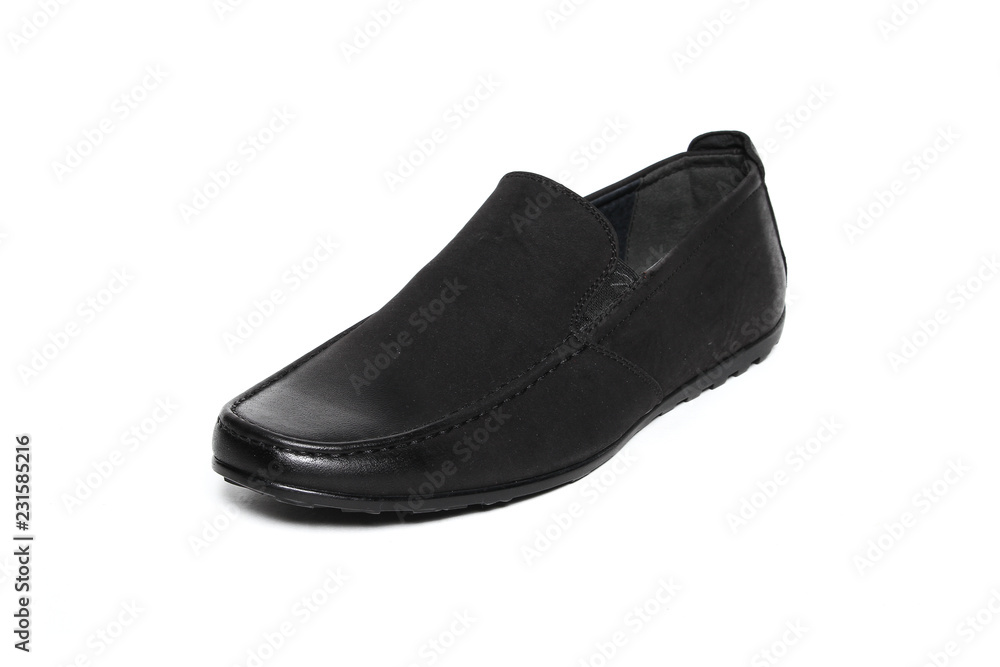 Office leathers man shoes isolated on white Office leathers man shoes isolated on white