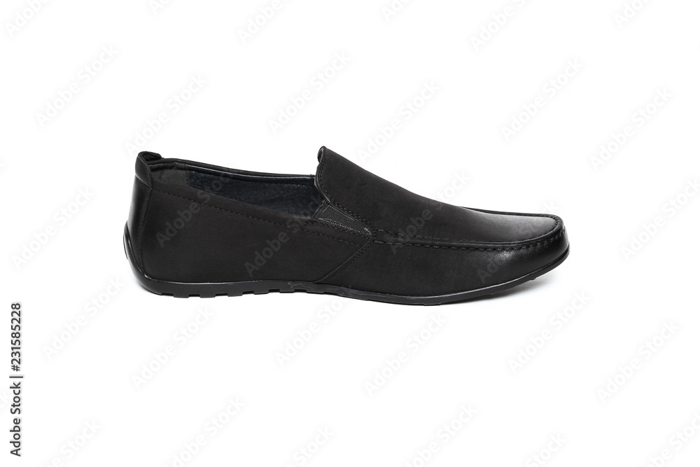 Office leathers man shoes isolated on white Office leathers man shoes isolated on white
