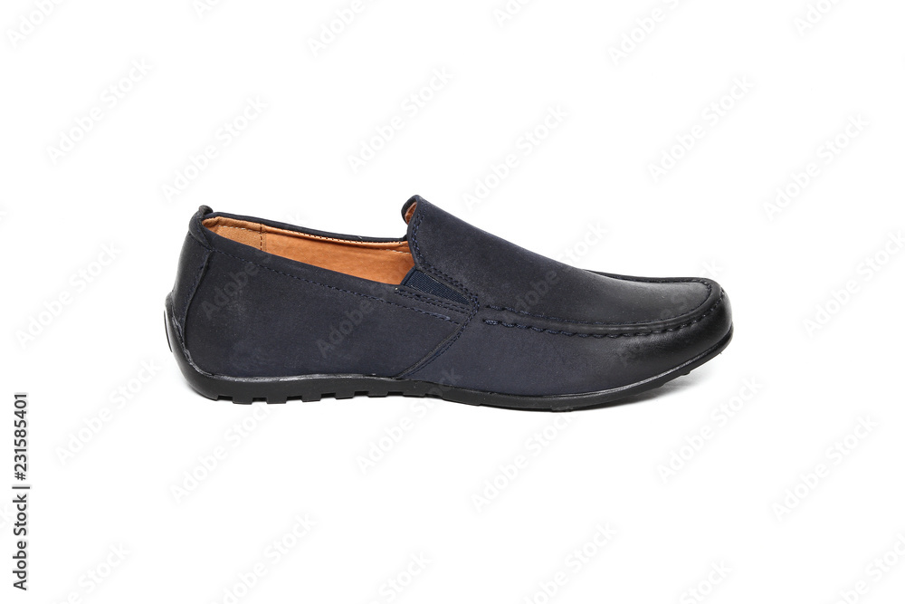 Office leathers man shoes isolated on white Office leathers man shoes isolated on white