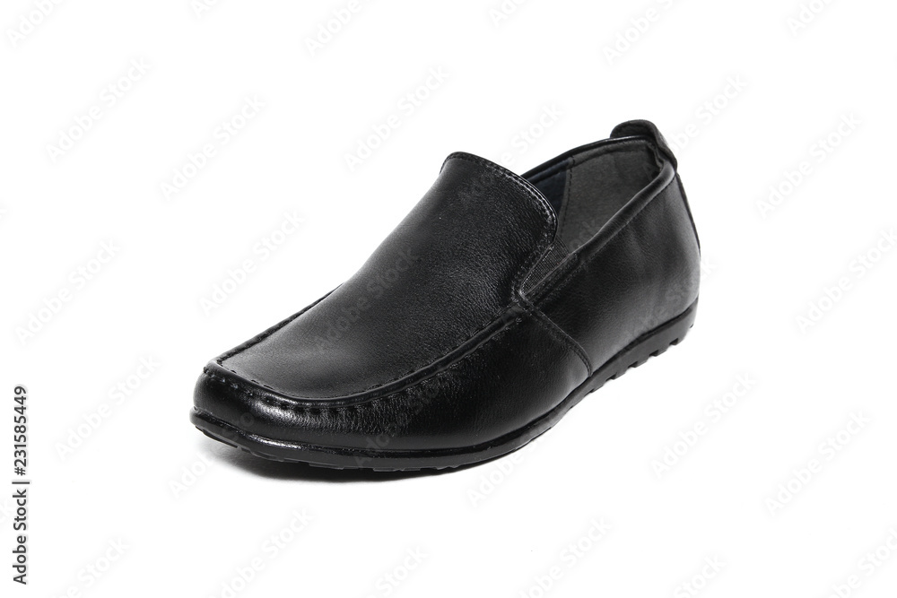 Office leathers man shoes isolated on white Office leathers man shoes isolated on white