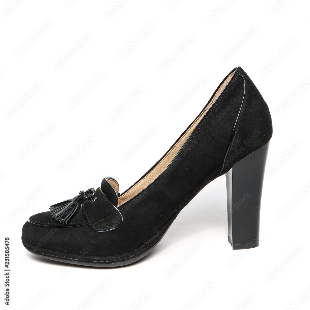 Women's toe and platform shoes isolated on white background Women's toe and platform shoes isolated on white background