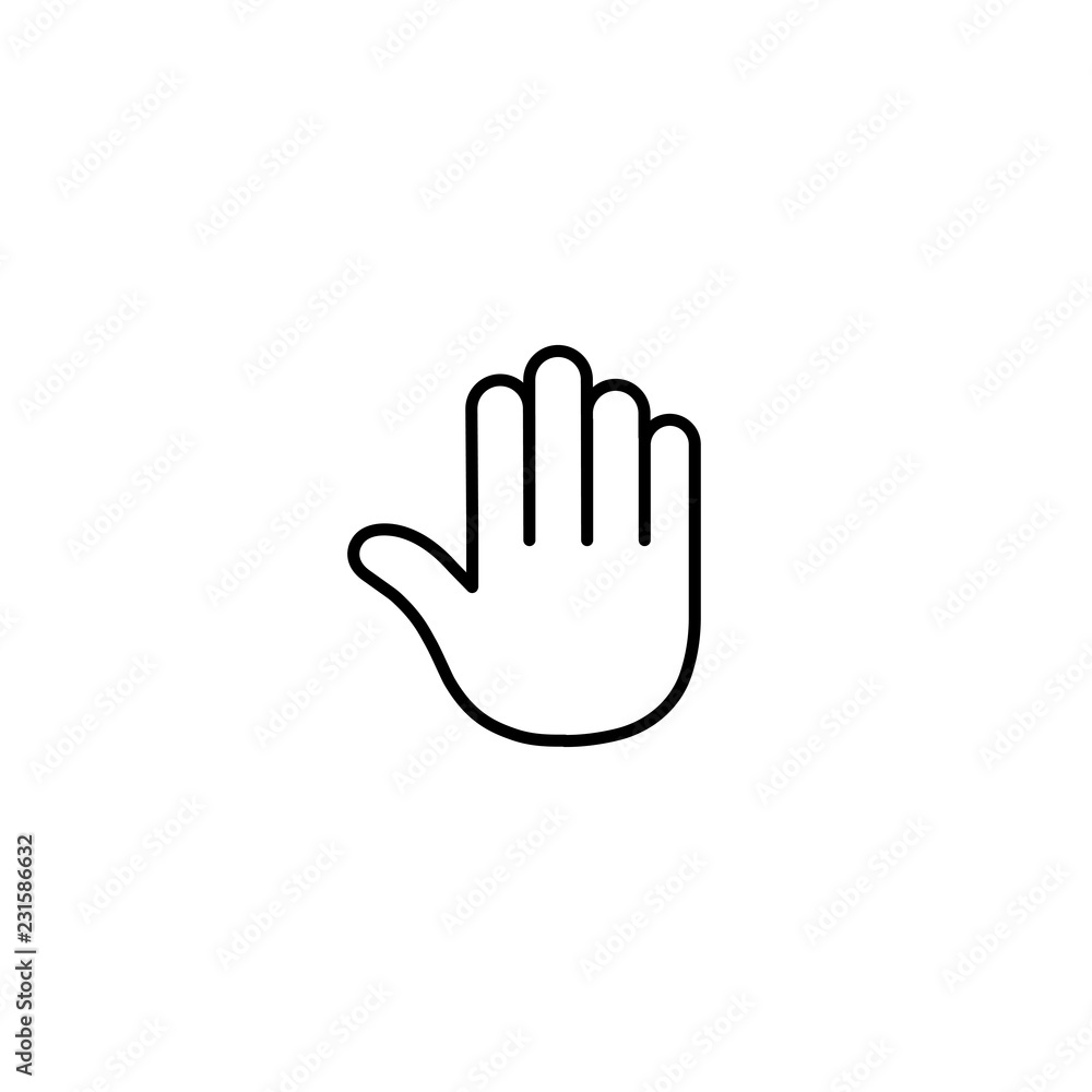 no enter sign line black icon on white background no enter sign line black icon on white background
