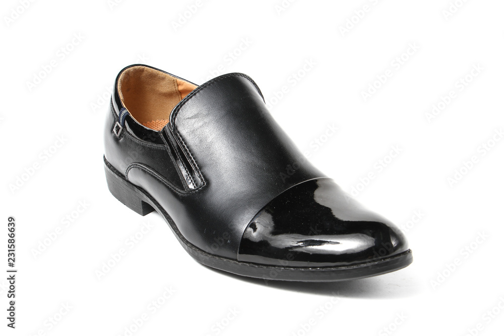 Office leathers man shoes isolated on white Office leathers man shoes isolated on white