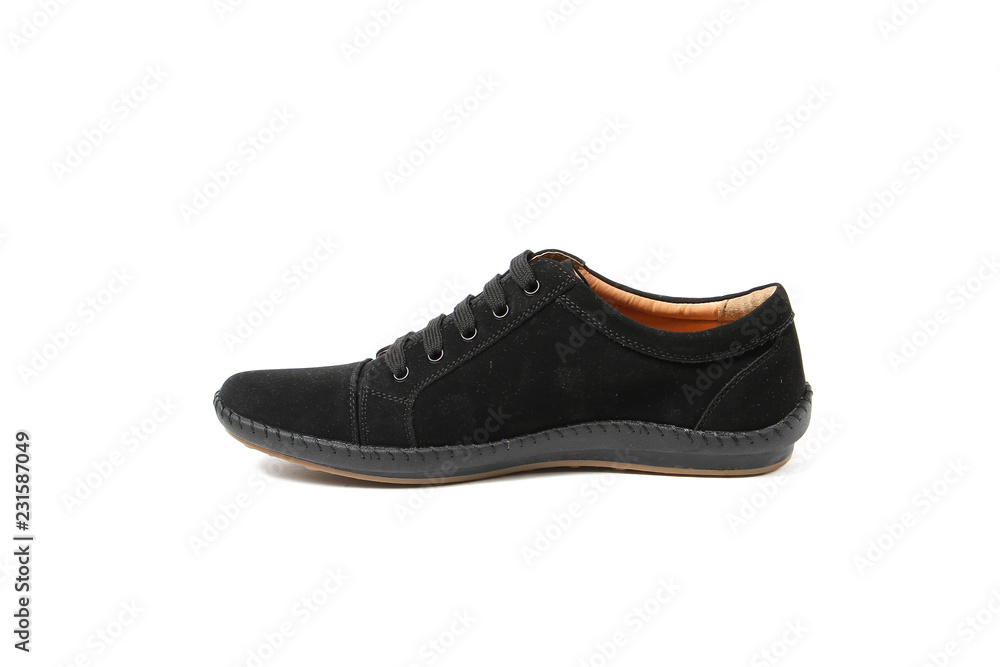 Office leathers man shoes isolated on white Office leathers man shoes isolated on white