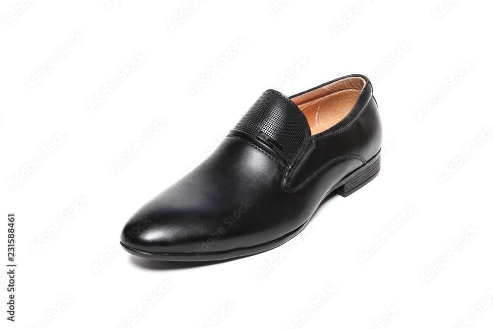 Office leathers man shoes isolated on white Office leathers man shoes isolated on white