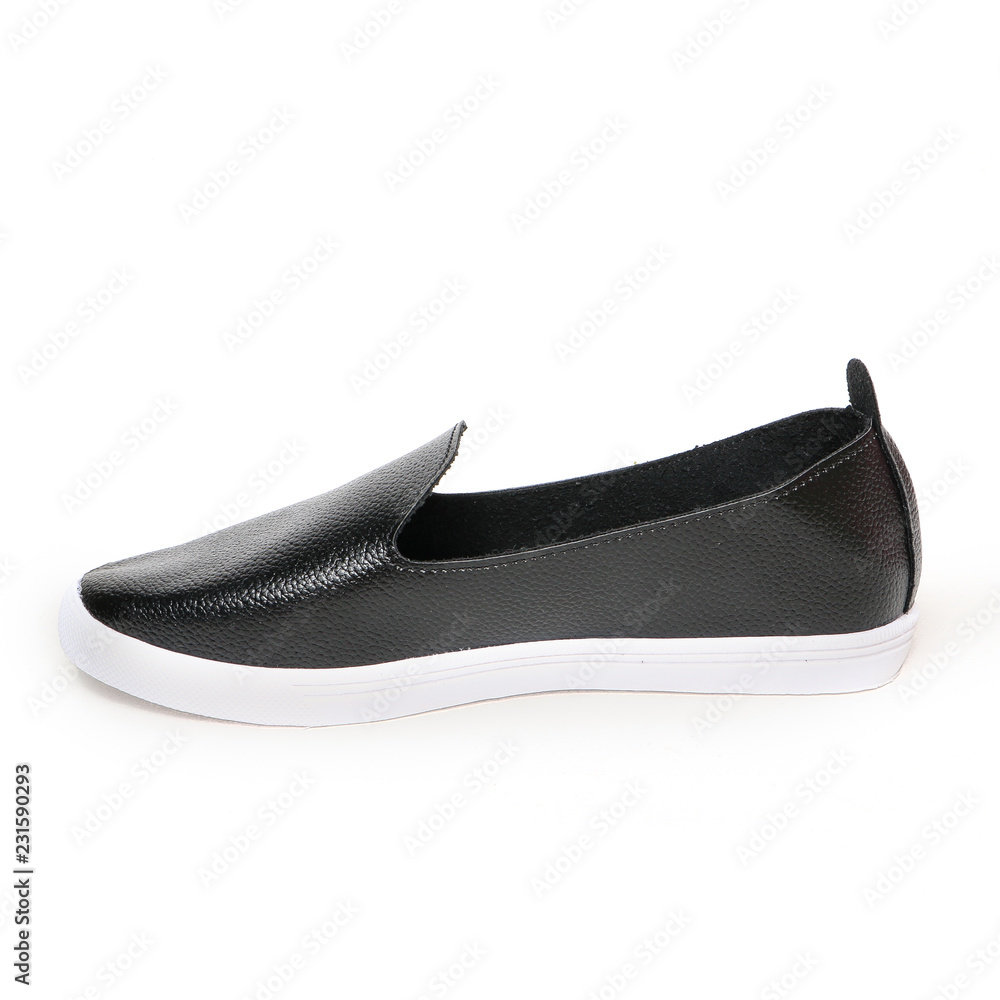 Women's shoes leather isolated on white background Women's shoes leather isolated on white background