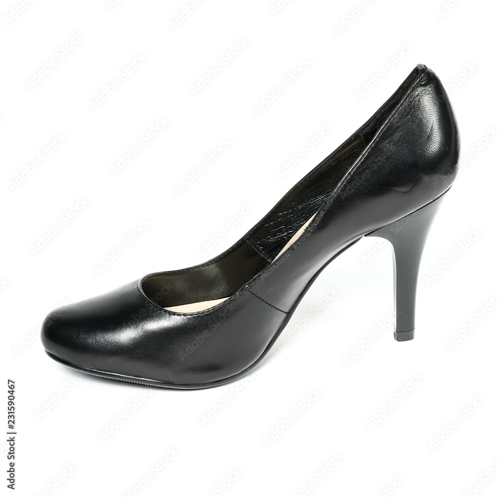 Women's toe and platform shoes isolated on white background Women's toe and platform shoes isolated on white background