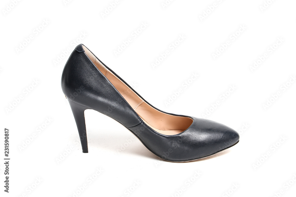 Women's toe and platform shoes isolated on white background Women's toe and platform shoes isolated on white background