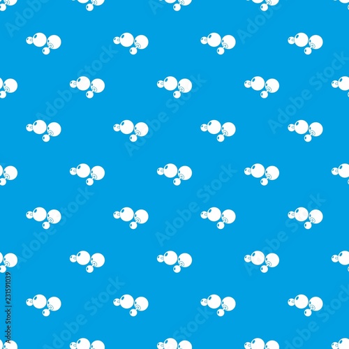 Fashion earrings pattern vector seamless blue repeat for any use