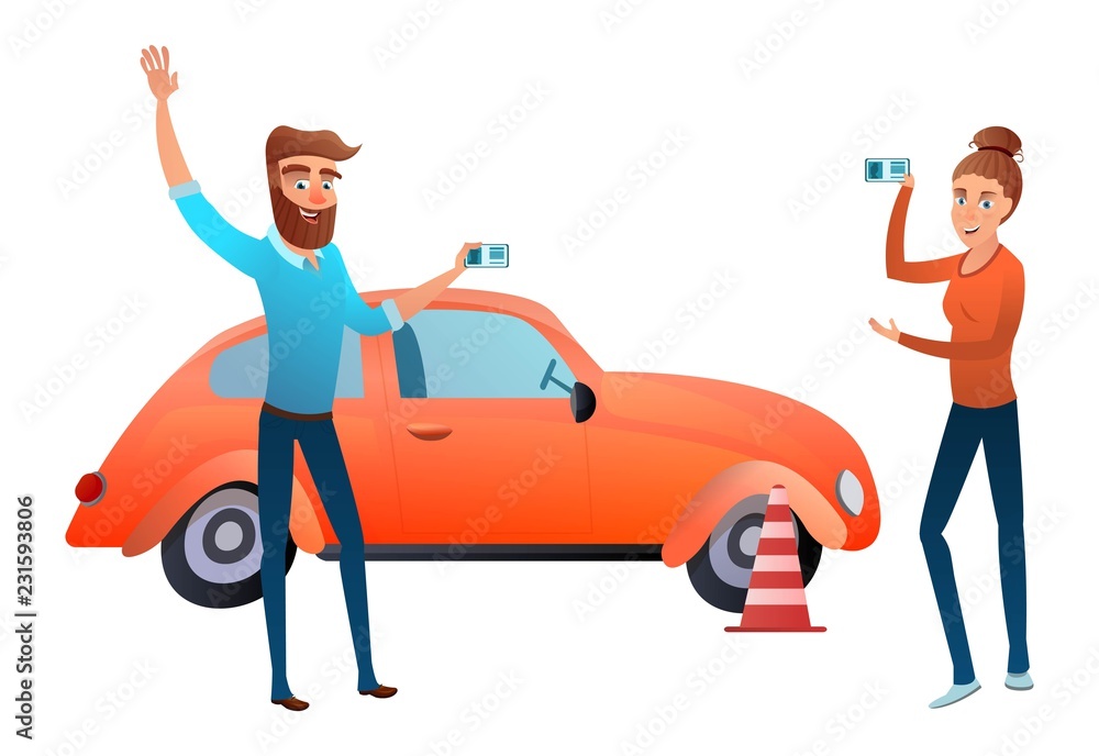 Driving A Car Cartoon Images – Browse 119,556 Stock Photos