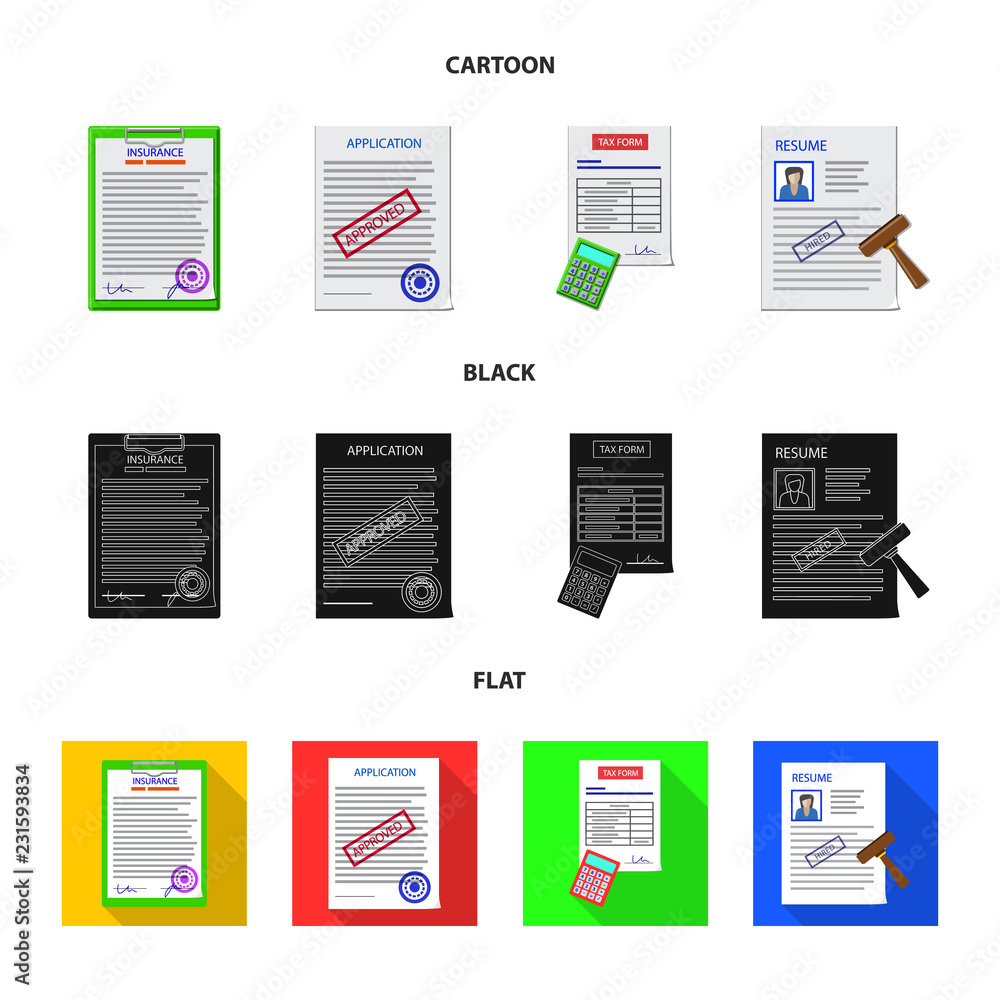 Isolated object of form and document sign. Collection of form and mark stock vector illustration. Isolated object of form and document sign. Collection of form and mark stock vector illustration.