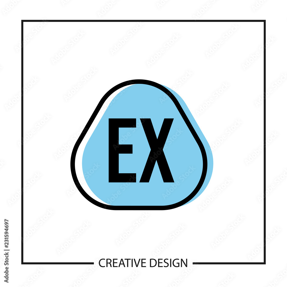 Obraz premium Initial Letter EX Logo Template Design Vector Illustration