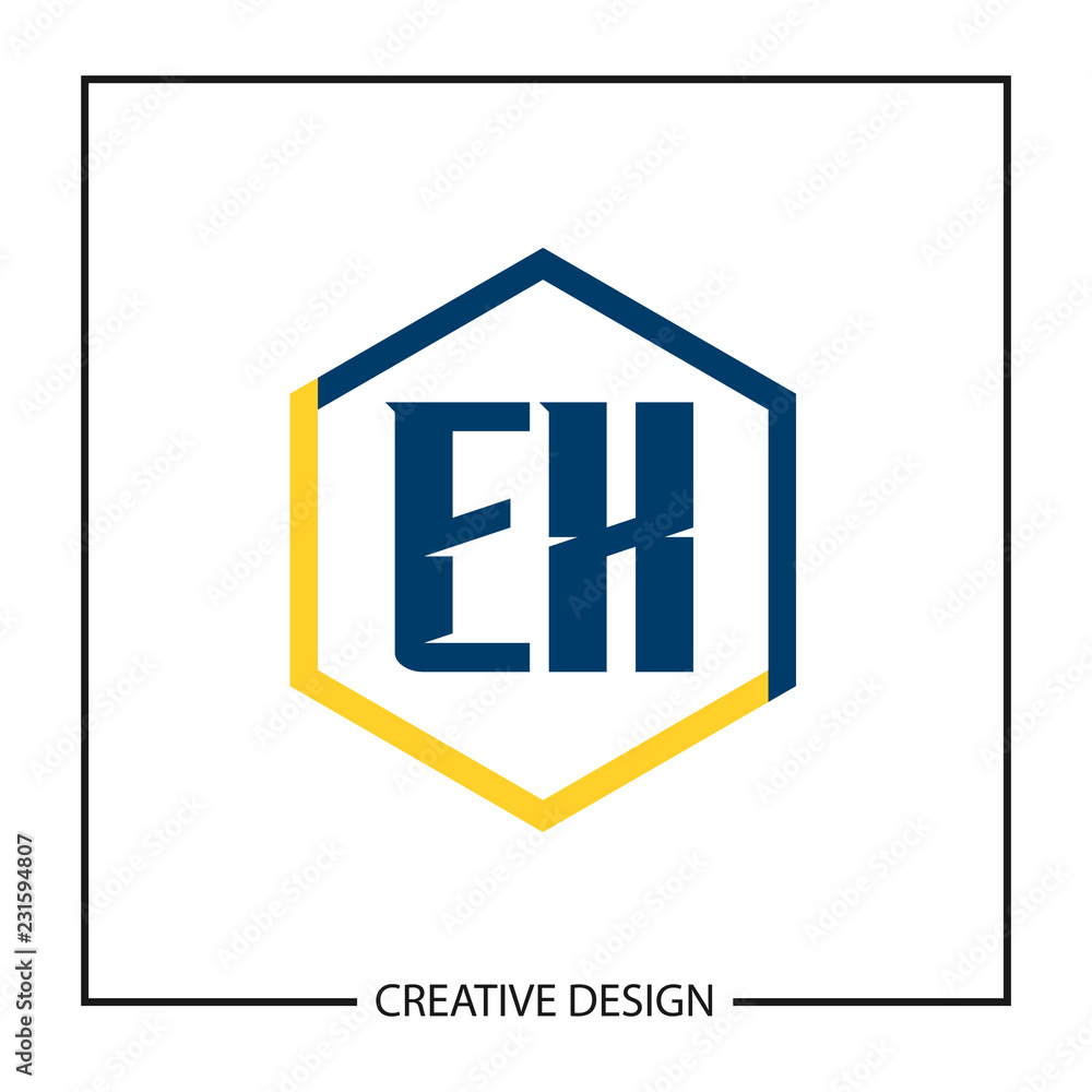 Initial Letter EX Logo Template Design Vector Illustration Initial Letter EX Logo Template Design Vector Illustration