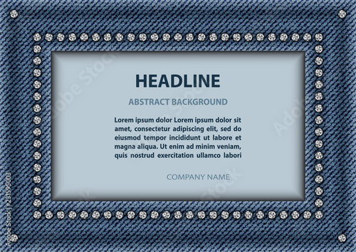 Jeans rectangle frame
