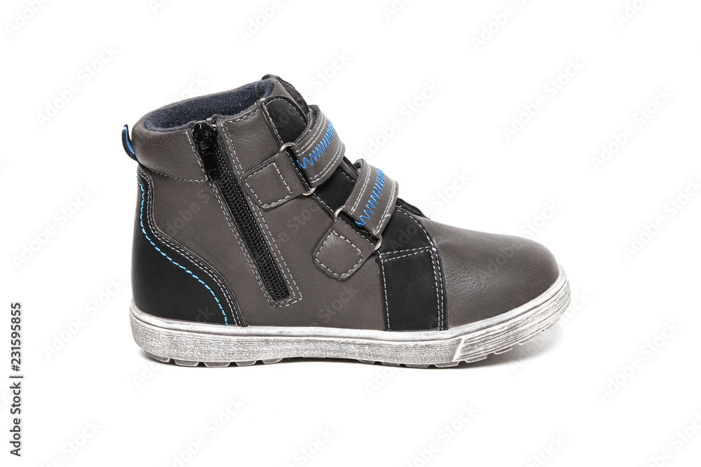 Kid modern sneakers shoe isolated on white background Kid modern sneakers shoe isolated on white background