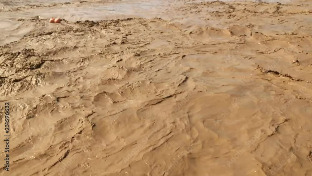 Slow motion and closeup of Hukou waterfall and Yellow River, Shanxi province, China Slow motion and closeup of Hukou waterfall and Yellow River, Shanxi province, China