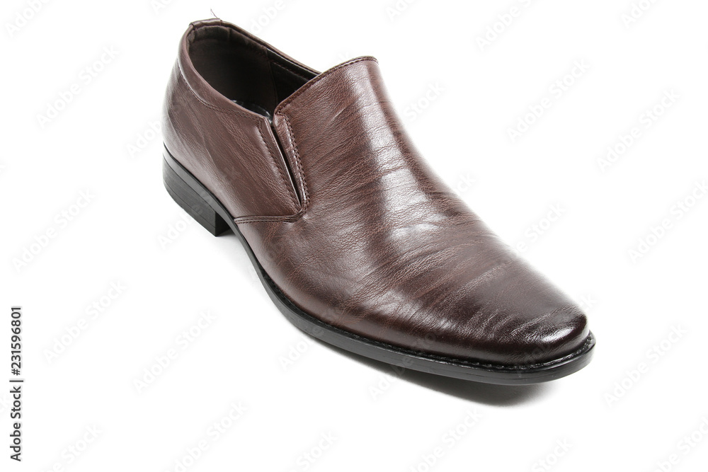 Men's leather fashion shoes isolated on white background Men's leather fashion shoes isolated on white background
