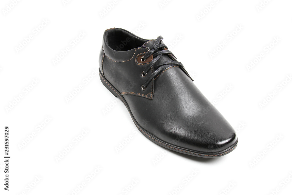 Men's leather fashion shoes isolated on white background Men's leather fashion shoes isolated on white background