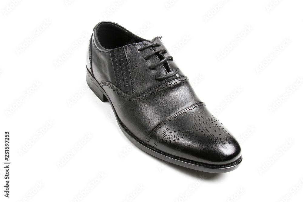 Men's leather fashion shoes isolated on white background Men's leather fashion shoes isolated on white background